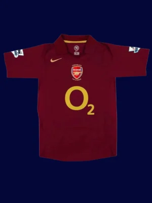 Henry Arsenal home retro jersey front 05/06, high-quality breathable fan gear.
