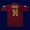 Henry Arsenal home retro jersey back 05/06 with #14, high-quality breathable design.