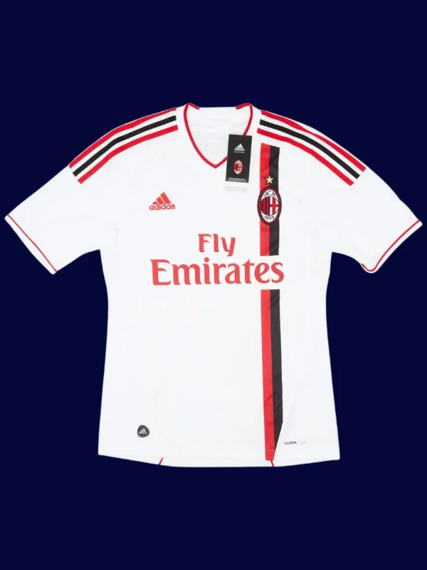 Ibrahimović AC Milan away white retro jersey front 11/12, high-quality breathable fan gear.