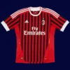 Ibrahimović AC Milan home red retro jersey front 11/12, high-quality breathable fan gear.