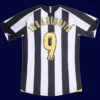 Ibrahimović Juventus home retro jersey back 05/06 with #9, high-quality breathable design.