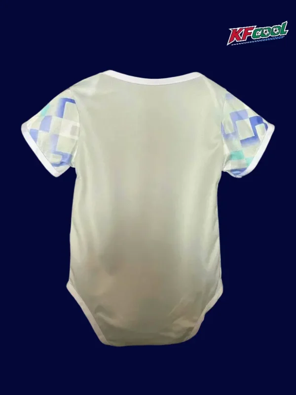 Inter Milan 25 26 away baby suit back with easy snap design and gentle rear fabric