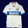 Inter Milan 2009 10 away classic retro jersey front with period sponsor and historic crest