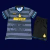 Inter Milan 1997 98 kids away retro jersey front with alternate colors child friendly sizing
