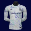 Inter Milan Away White Long Sleeve 25/26 Player Front View