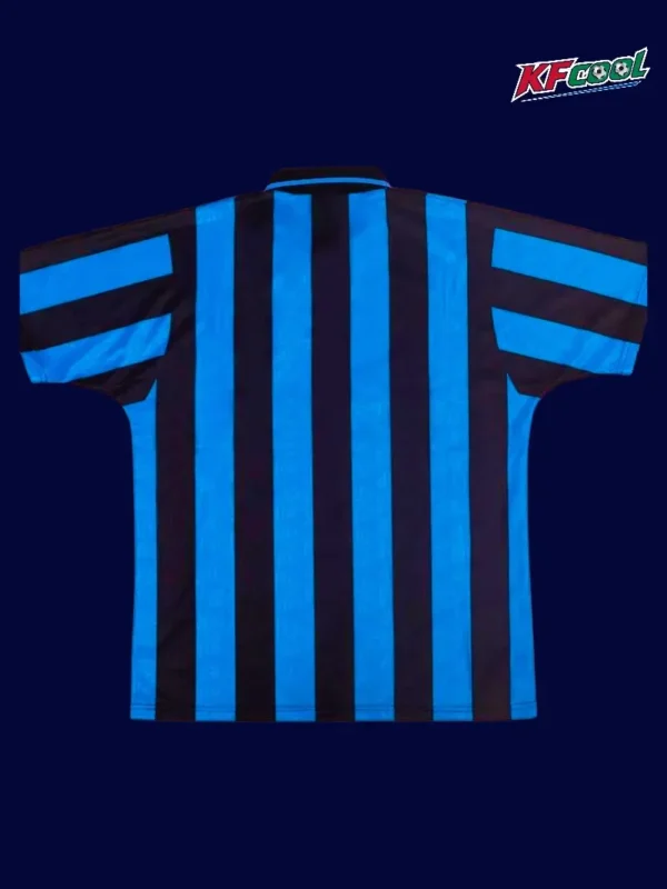 Inter Milan 1992 93 home classic retro jersey back with traditional retro cut