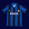 Inter Milan 1995 96 home classic retro jersey front with vintage stripe pattern and crest