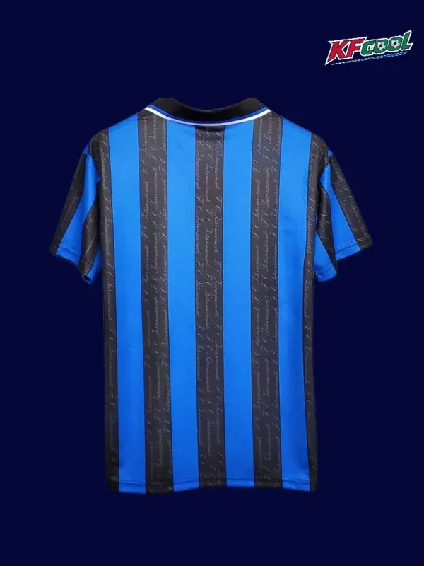 Inter Milan 1997 98 home classic retro jersey back with plain retro rear and authentic cut
