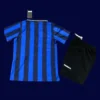 Inter Milan 1997 98 kids home retro jersey back with soft rear fabric and easy print area