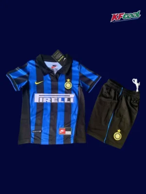 Inter Milan 1998 99 kids home retro jersey front with child friendly sizing