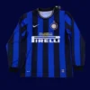 Inter Milan 09 10 long sleeve Champions Final home jersey front with special detailing