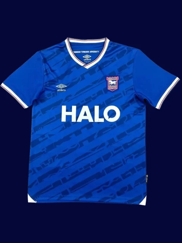 Ipswich Town Home Blue Jersey 25/26 Fans Version front with club crest and classic blue design.
