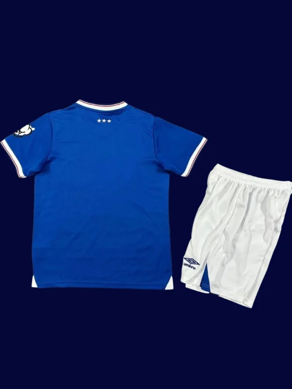 Ipswich Town Home Blue Kids Kits 25/26 back showing printed number area for children.