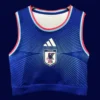 Japan home blue women 26/27 yoga vest front — sleeveless, athletic top
