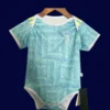 Juventus 25 26 away baby suit front infant crawl bodysuit in alternate colors