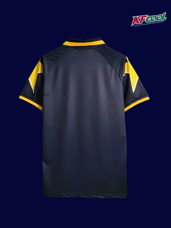 Juventus 1995 97 away black classic retro jersey back with plain rear