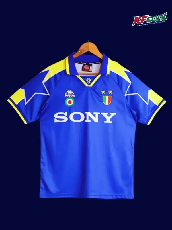 Juventus 1996 97 away classic retro jersey front with vintage away colors