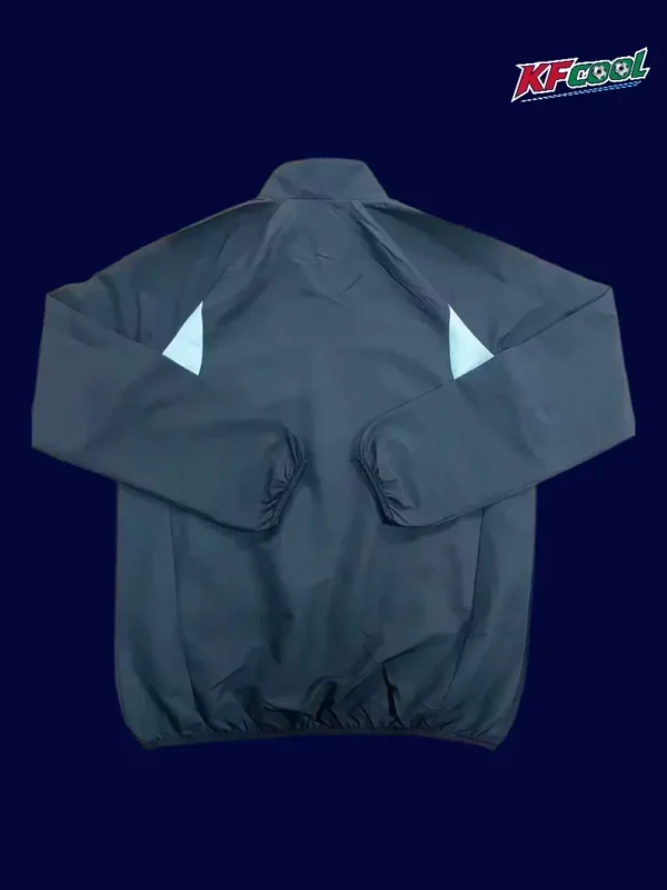 Juventus 25 26 black windbreaker back with smooth rear panel