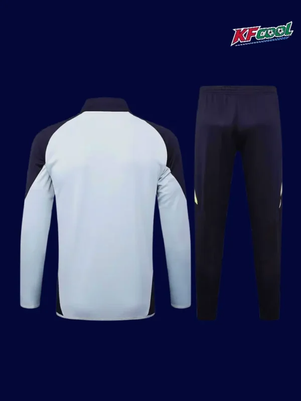 Juventus 25/26 grey black polo tracksuit back view