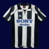 Juventus 1997 98 home classic retro jersey front with classic black white stripes