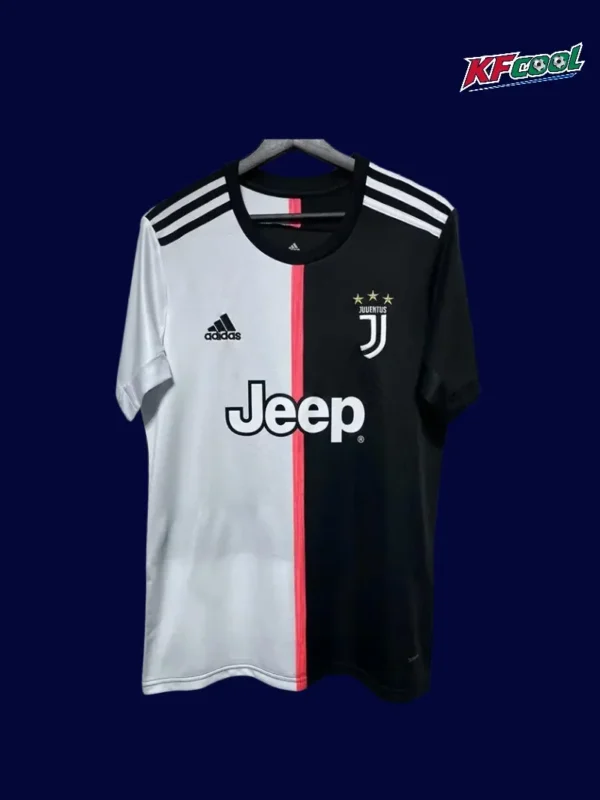 Juventus 2019 20 home classic retro jersey front with black white heritage styling