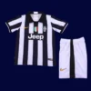 Juventus 2014 15 kids home classic retro jersey front child size stripes