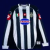 Juventus 2002 03 home classic retro long sleeve jersey front with extended sleeves