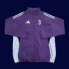 Juventus purple windbreaker 25/26 fans version lightweight breathable jacket front view
