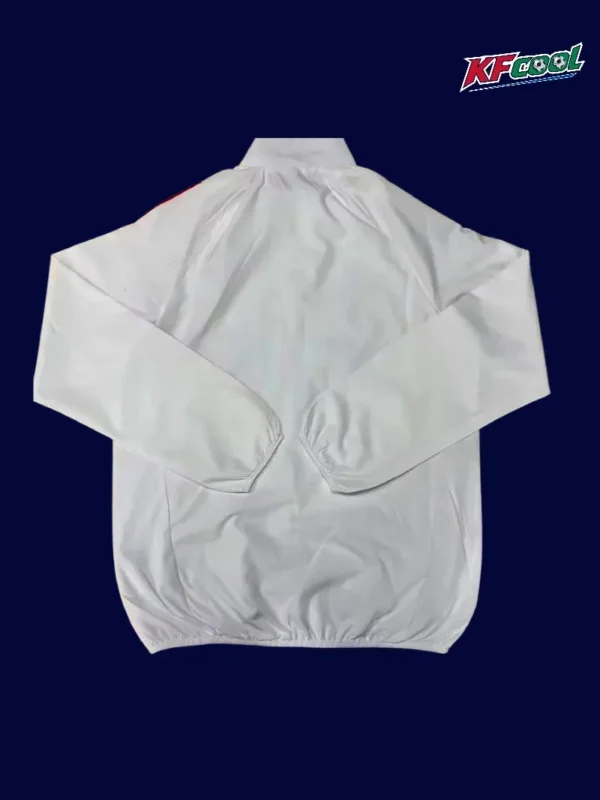 Juventus 25 26 white windbreaker back with clean sporty rear
