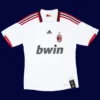 Kaka 22 AC Milan Away White Retro Jersey 0910A - KFCool – Football Jerseys & Soccer Kits Store Kaka AC Milan away white retro jersey front 09/10, high-quality breathable fan gear.