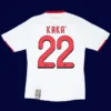 Kaka 22 AC Milan Away White Retro Jersey 0910B - KFCool – Football Jerseys & Soccer Kits Store Kaka AC Milan away white retro jersey back 09/10 with #22, high-quality breathable design.