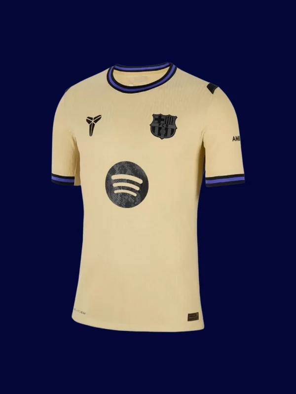 Lamine Yamal Barcelona away player jersey front 25/26 UCL, high-quality breathable fan gear.
