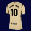 Lamine Yamal Barcelona away player jersey back 25/26 UCL with #10, breathable high-quality design.
