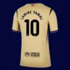 Lamine Yamal Barcelona away jersey back 25/26 with #10, breathable high-quality design.