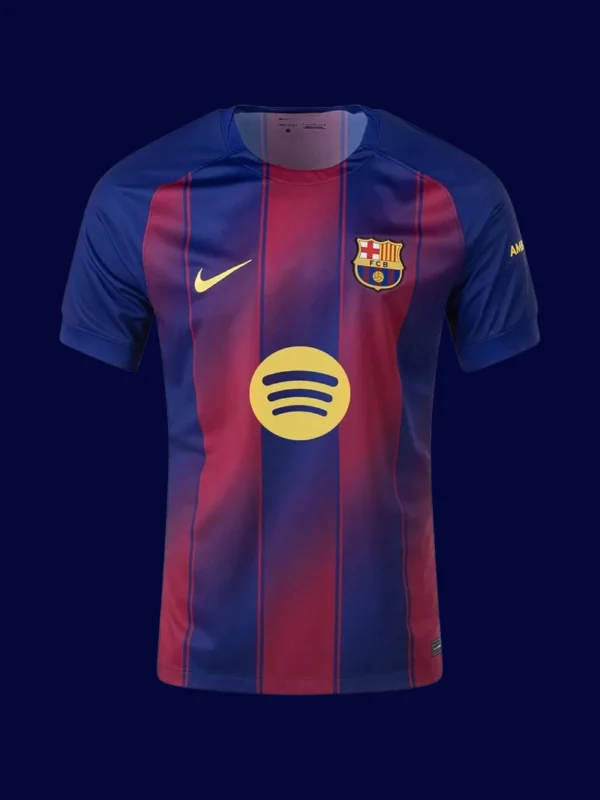 Lamine Yamal Barcelona home jersey front 25/26 Kopa Trophy Edition, high-quality breathable fan gear.