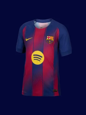 Lamine Yamal Barcelona home player jersey front 25/26, high-quality breathable fan gear.