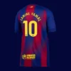 Lamine Yamal Barcelona home jersey back 25/26 with #10, breathable high-quality design.