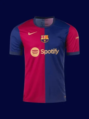 Lamine Yamal Barcelona home jersey front 24/25 UCL Font, high-quality breathable fan gear.