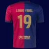 Lamine Yamal Barcelona home jersey back 24/25 with #19, breathable high-quality design.