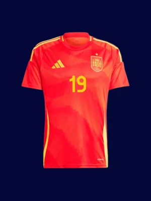 Lamine Yamal #19 Spain Home Red Jersey 2024