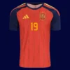 Lamine Yamal Spain home player jersey front World Cup 2026, high-quality breathable fan gear.