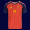 Lamine Yamal Spain home jersey front World Cup 2026, high-quality breathable fan gear.