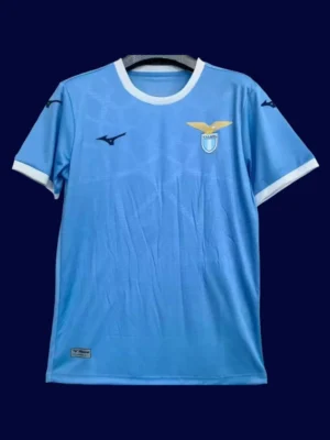 Lazio Home Jersey 25/26 Fans Version front with sky-blue colors and club crest.