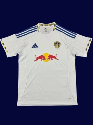 Leeds United Home Jersey 25/26 Fans Version front with classic white design and club crest.