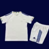 Leeds United Home White Kids Kits 25/26 back with printed number panel.