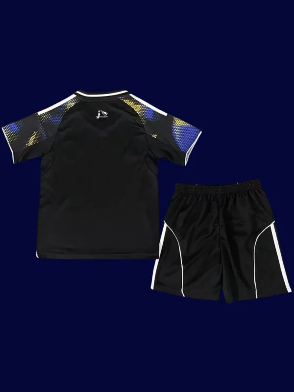 Leeds United Third Kids Kits 25/26 back with printed number panel.