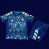 Leicester City Away Kids Kits 25/26 front with away colors and mini crest.