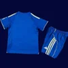 Leicester City Home Kids Kits 25/26 back with printed number area.