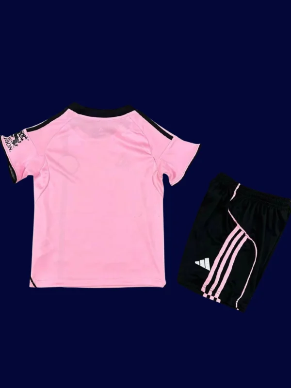 Leicester City Third Kids Kits 25/26 back showing printed number area.