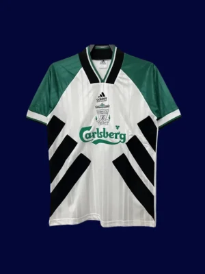 front view of Liverpool away retro jersey (93/95) with classic fit.